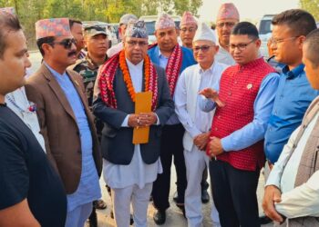 मझगाउँ विमानस्थल पुनर्निर्माणलाई तीव्रता दिन मन्त्री पाण्डेलाई ध्यानाकर्षण