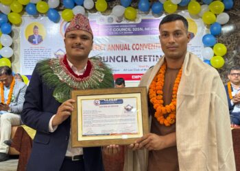 राष्ट्रिय क्रिकेट टोलीका सदस्य किरण कुमार ठगुन्नालाई भव्य सम्मान