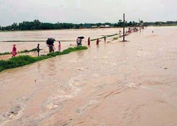 उपत्यकासहित पहाडी भेगमा रातभर वर्षा, बाढीको जोखिम कायमै