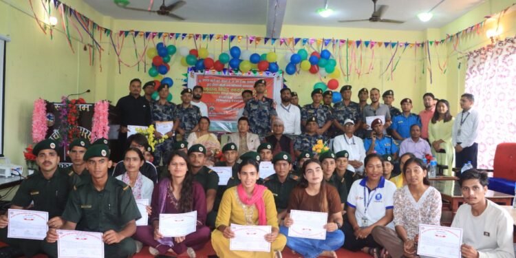 कञ्चमपुरमा समुदाय विपद् स्वयंसेवक तालिम सफलतापूर्वक सम्पन्न