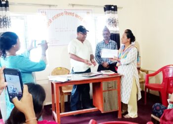 दोधारा चाँदनीमा महिलाहरुलाई एक महिने एडवान्स सिलाई कटाई तालिम