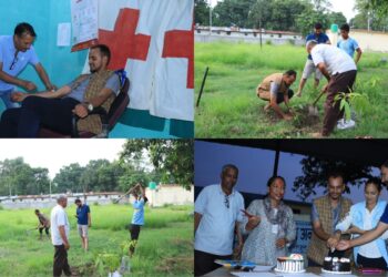 अनाथ बालबालिकासँग जन्मदिन, रक्तदान र वृक्षरोपण