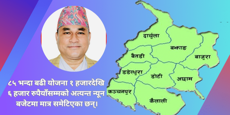 सुदूरपश्चिम प्रदेश सरकारको बजेट विनियोजनमा लापरबाही: करोडौंको योजना हजार रुपैयाँमै सीमित