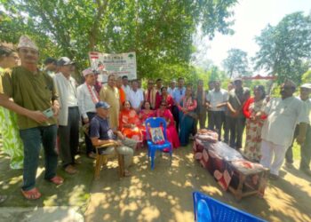वेदकोटमा वृद्धाश्रममा फलफूल वितरण गरी मनाइयो विपि स्मृति दिवस