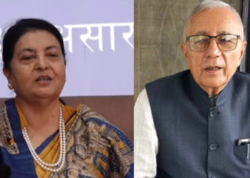 विद्या भण्डारी र शेखर कोइरालाबीच भेटवार्ता
