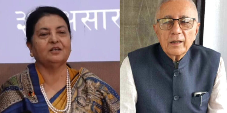 विद्या भण्डारी र शेखर कोइरालाबीच भेटवार्ता