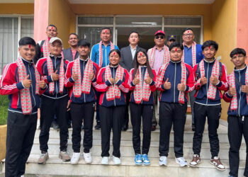 आईएसटीएएफ विश्व च्याम्पियनसिपमा सहभागी हुने टिमको बिदाई