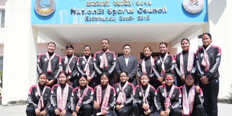 दोश्रो महिला कबड्डी विश्वकपमा सहभागी हुने खेलाडीको बिदाई