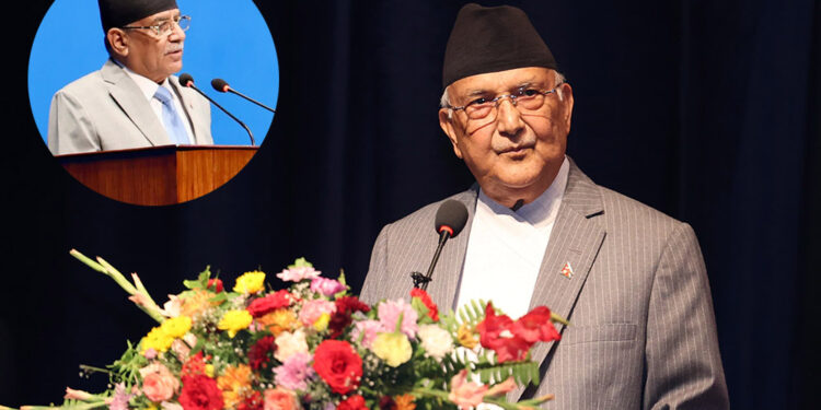 प्रधानमन्त्री ओलीको प्रचण्डलाई आग्रह- फ्लडलाइट र प्याराफिट हेर्न किर्तिपुर जानुस्