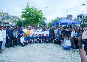 क्लिन महेन्द्रनगर, ग्रिन महेन्द्रनगर अभियानअन्तर्गत महेन्द्रनगर बजारमा बृहत् सरसफाई