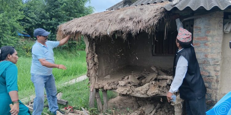 वेदकोट -१० मा वडाभित्रका सबै छाउगोठ भत्काइयो