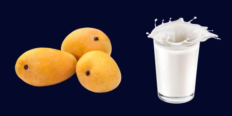 दूध र आँपलाई एकसाथ खान मिल्छ ?