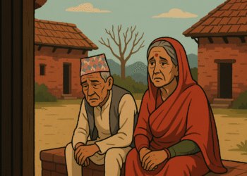 बा आमा आगनमा पर्खेको बर्सौ भयो !