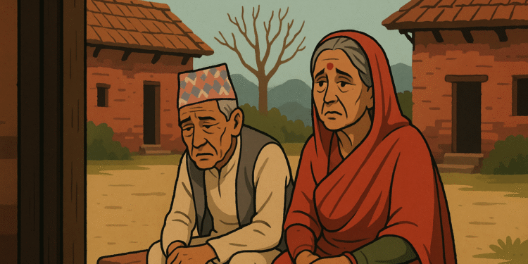 बा आमा आगनमा पर्खेको बर्सौ भयो !