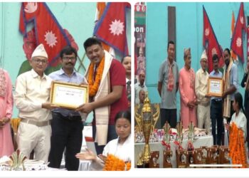 क्रियाशिल पत्रकार विष्ट र सिनाल सम्मानित