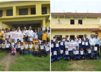 नेपाल–भारत मैत्री संघ कञ्चनपुरद्वारा शैक्षिक सामग्री वितरण