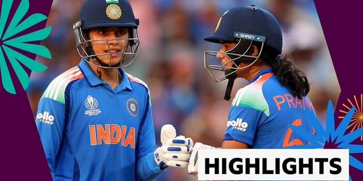 भारत आईसीसी एकदिवसीय महिला विश्वकपको सेमिफाइनलमा प्रवेश