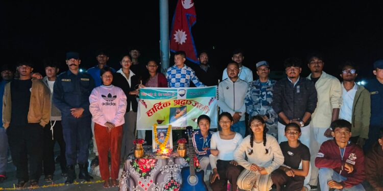 स्व. विपिन जोशीको सम्झनामा कञ्चनपुरको गड्डाचौकीमा दीप प्रज्वलन र श्रद्धाञ्जली सभा