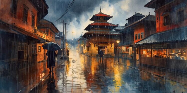 देशैभर मनसुनी वायुको प्रभाव, काठमाडौँमा निरन्तर झरी