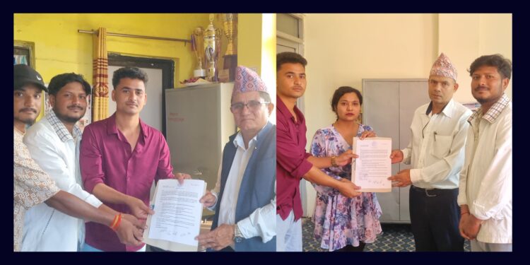 उत्थानशील युवा सञ्जालले तिहारको पूर्वसन्ध्यामा बुझायो सरोकारवालाहरुमा ज्ञापनपत्र