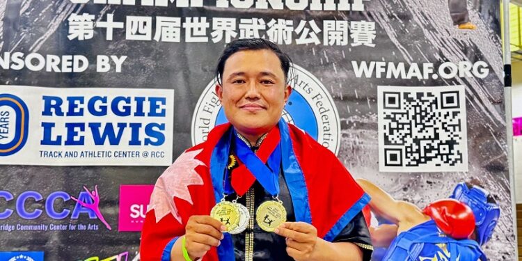 गुरुङले अमेरिकामा ३ पदक जिते