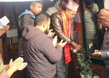 भक्तपुर-२ मा कांग्रेस उम्मेदवार राणाको प्रचार तीव्र, १९ वडामा सम्पर्क कार्यालय उद्घाटन