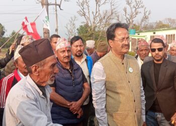 पूर्वाधार विकास अघि बढाए, अधुरा काम पूरा गर्न चुनावी मैदानमा फर्किएः एनपी साउद