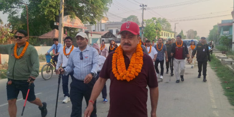 पर्यटन प्रवर्द्धनका लागि धनगढीको टोली अपि बेस क्याम्प तर्फ प्रस्थान, मेयर हमाल नेतृत्वमा ३० जना सहभागी