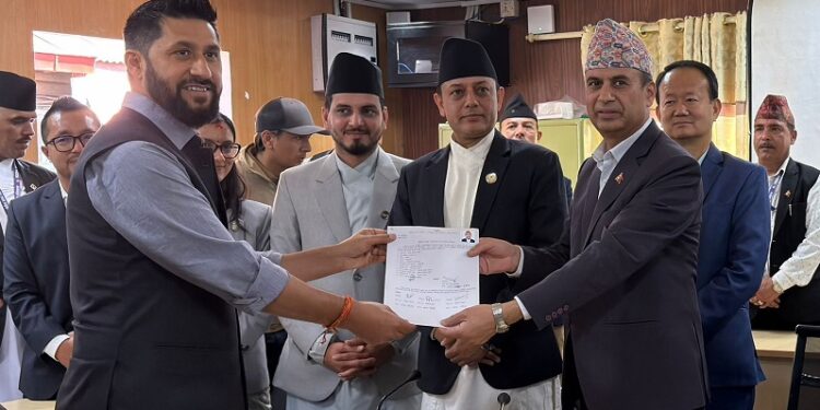 सभामुखका लागि अर्यालको मनोनयन दर्ता