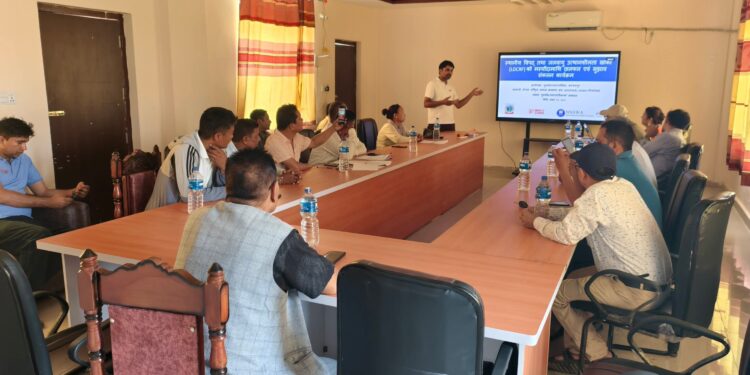 पुनर्वास नगरपालिकामा स्थानीय विपद् तथा जलवायु उत्थानशीलता खाका मस्यौदामाथि छलफल एवम् सुझाव सङ्कलन 
