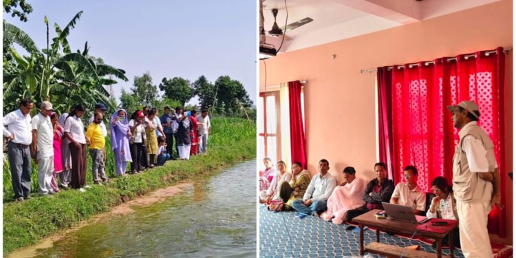 कञ्चनपुरमा माछापालक किसानका लागि क्षमता अभिवृद्धि तालिम, पोखरीमै पुगेर प्राविधिक अवलोकन
