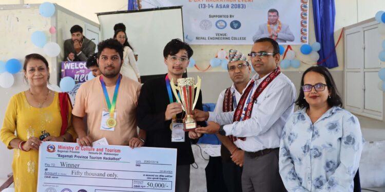 नेपाल इन्जिनियरिङ कलेजमा बागमती प्रदेश पर्यटन ह्याकाथन सम्पन्न