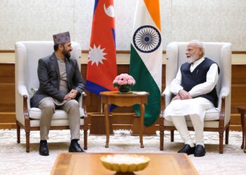 रास्वपा सभापति लामिछाने र भारतीय प्रधानमन्त्री मोदीबीच भेटवार्ता