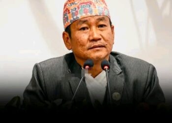 प्रधानमन्त्रीको उपस्थितिबारे संसदमा हर्क साम्पाङको प्रश्न