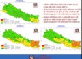 आगामी ३ दिन चार प्रदेशका केही स्थानमा भारी वर्षाको सम्भावना