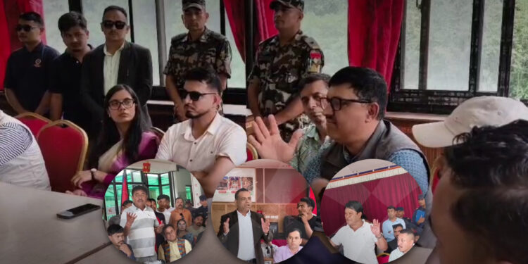 कोदारी राजमार्गमा दुई मन्त्रीको निरीक्षण, आश्वासनप्रति स्थानीय प्रश्न