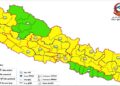 आजदेखि तीन दिन देशभर वर्षा, केही ठाउँमा भारी पानीको सम्भावना