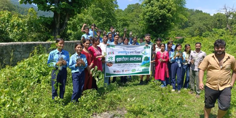 वेदकोटमा वृक्षारोपण गरेर मनाइयो अन्तर्राष्ट्रिय युवा दिवस