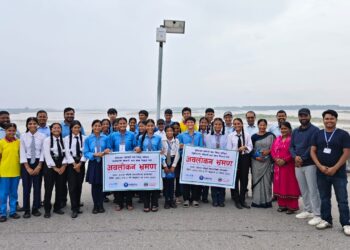 विपद् जोखिम न्यूनीकरणका असल अभ्यास सिक्दै बालबालिका र शिक्षक