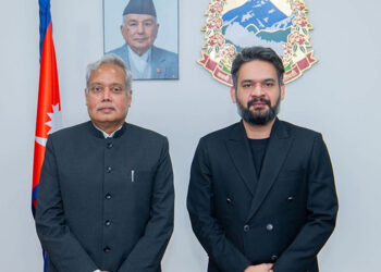 प्रधानमन्त्री बालेन्द्र शाह र भारतीय राजदूत श्रीवास्तवबीच भेटवार्ता
