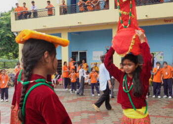 मर्निङ ग्लोरी स्कुलमा गौरा विशेष कार्यक्रम