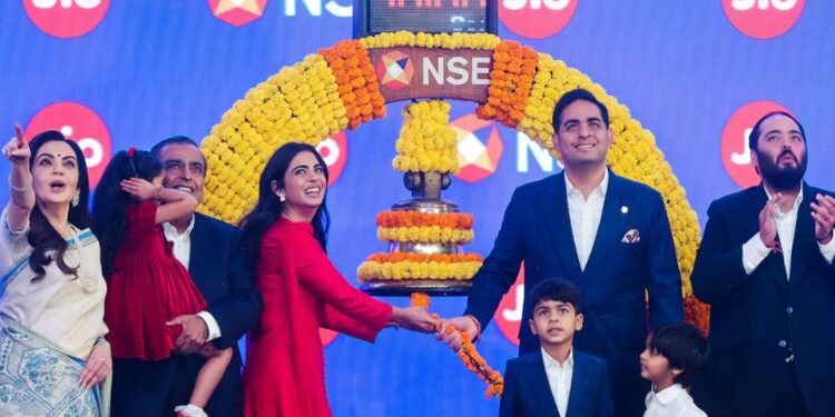 अम्बानीको जियो भारतको दोस्रो मूल्यवान् कम्पनी