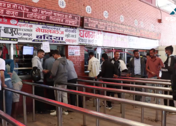 अग्रिम टिकट बुकिङ खुल्यो, नयाँ बसपार्कमा यात्रुको भीड