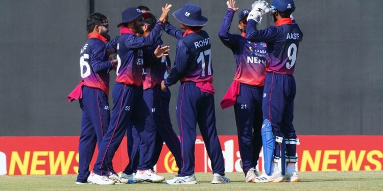 ओमानलाई १० रनले हराउँदै नेपाल छैटौँ स्थानमा